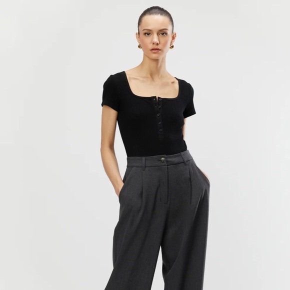 black bodysuit - oak + fort - Picture 2 of 3